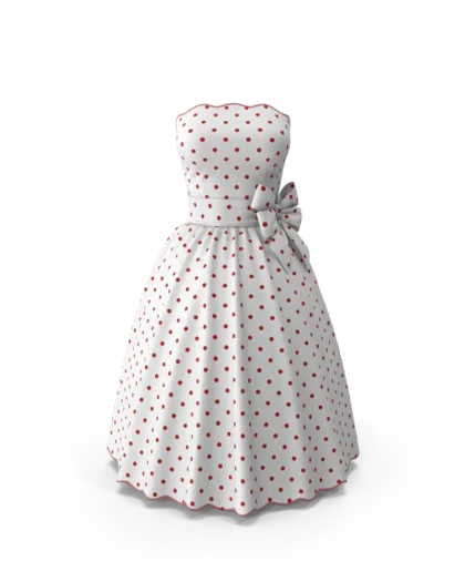 Pea Print Casual Dress