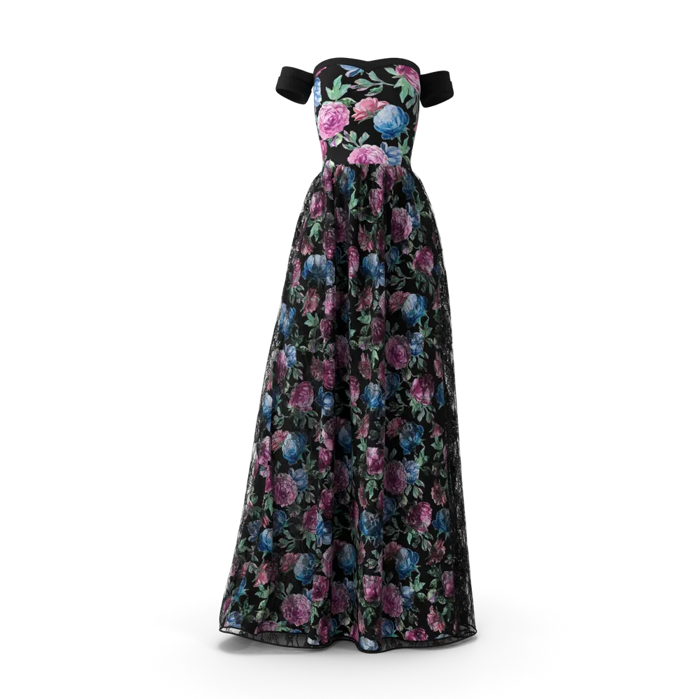 Elegant Black Evening Gown