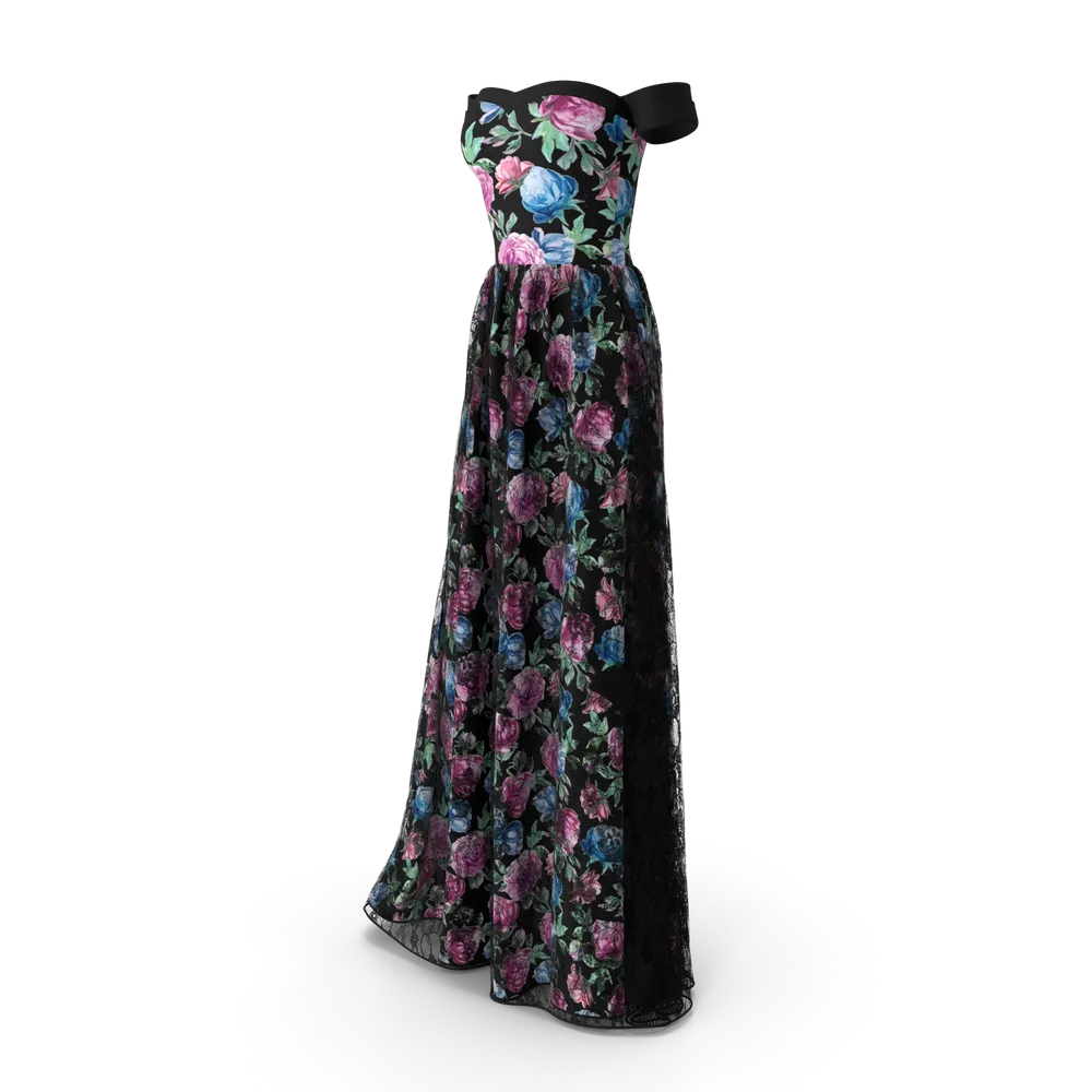 Elegant Black Evening Gown - Image 2