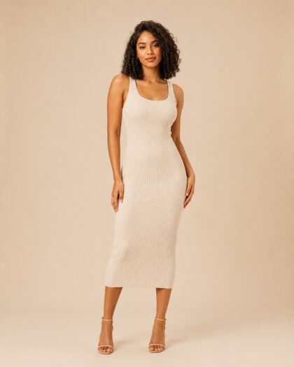 Ribbed Knit Bodycon Dress