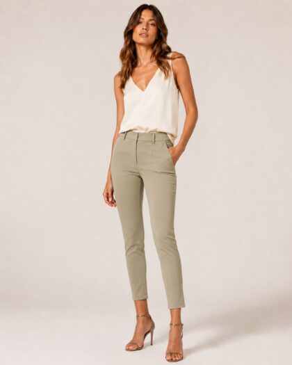 Slim Fit Ankle Pants