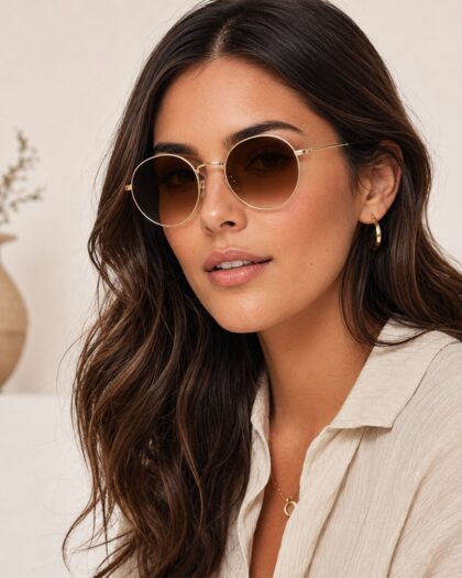 Round Metal Frame Sunglasses
